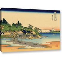 ArtWall Katsushika Hokusai "Enoshima in the Sagami Province" Gallery-Wrapped Canvas