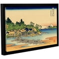 thumbnail image 1 of ArtWall Katsushika Hokusai "Enoshima in the Sagami Province" Gallery-Wrapped Floater-Framed Canvas, 1 of 1