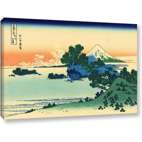 ArtWall Katsushika Hokusai "Shichiri Beach in Sagami Province" Gallery-Wrapped Canvas