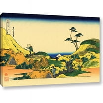 ArtWall Katsushika Hokusai "Shimomeguro" Gallery-Wrapped Canvas
