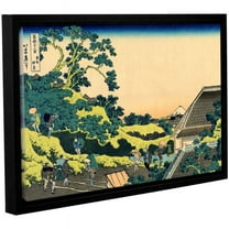 ArtWall Katsushika Hokusai "The Fuji Seen from the Mishima Pass" Gallery-Wrapped Floater-Framed Canvas