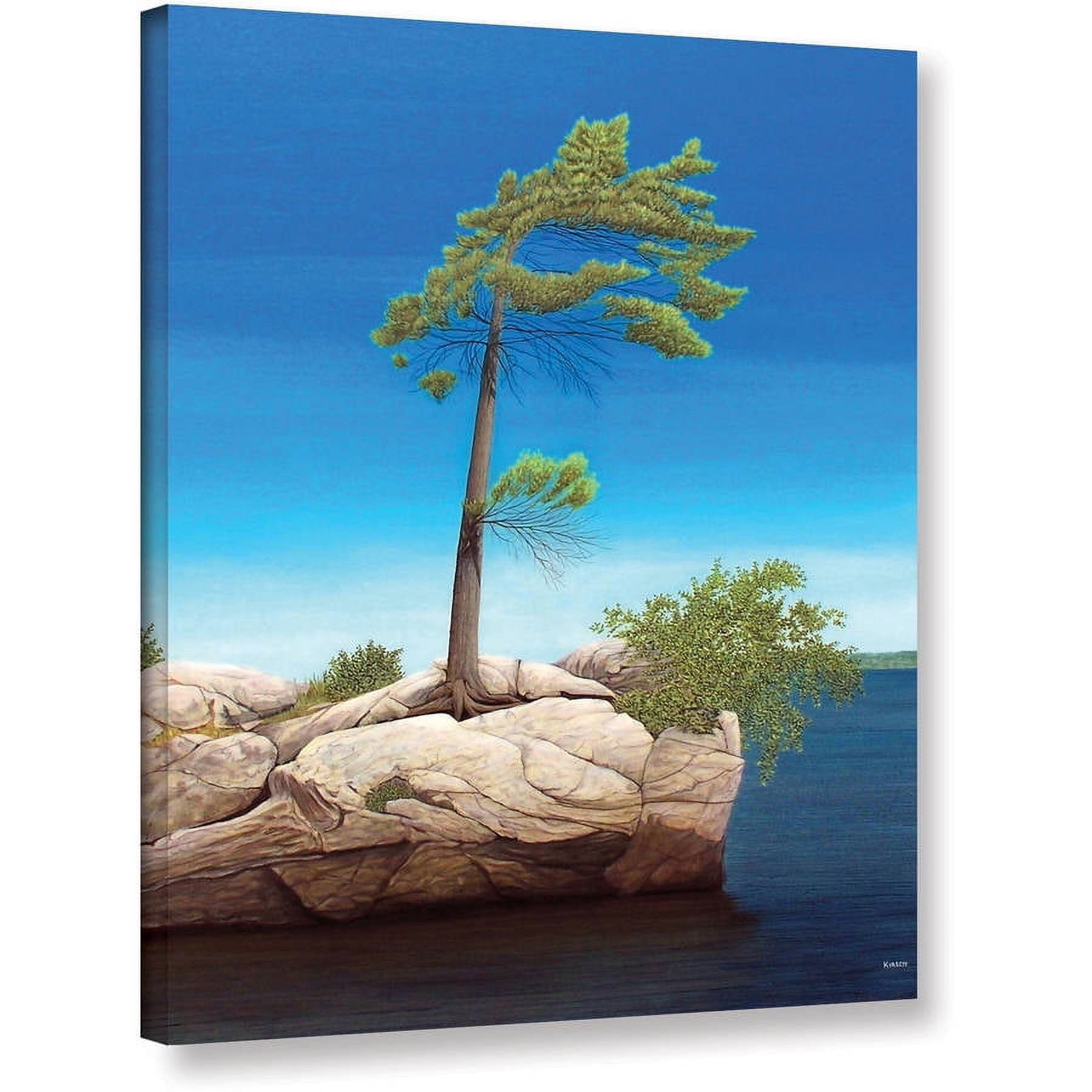 ArtWall Ken Kirsch "Tree Rock" Wrapped Canvas