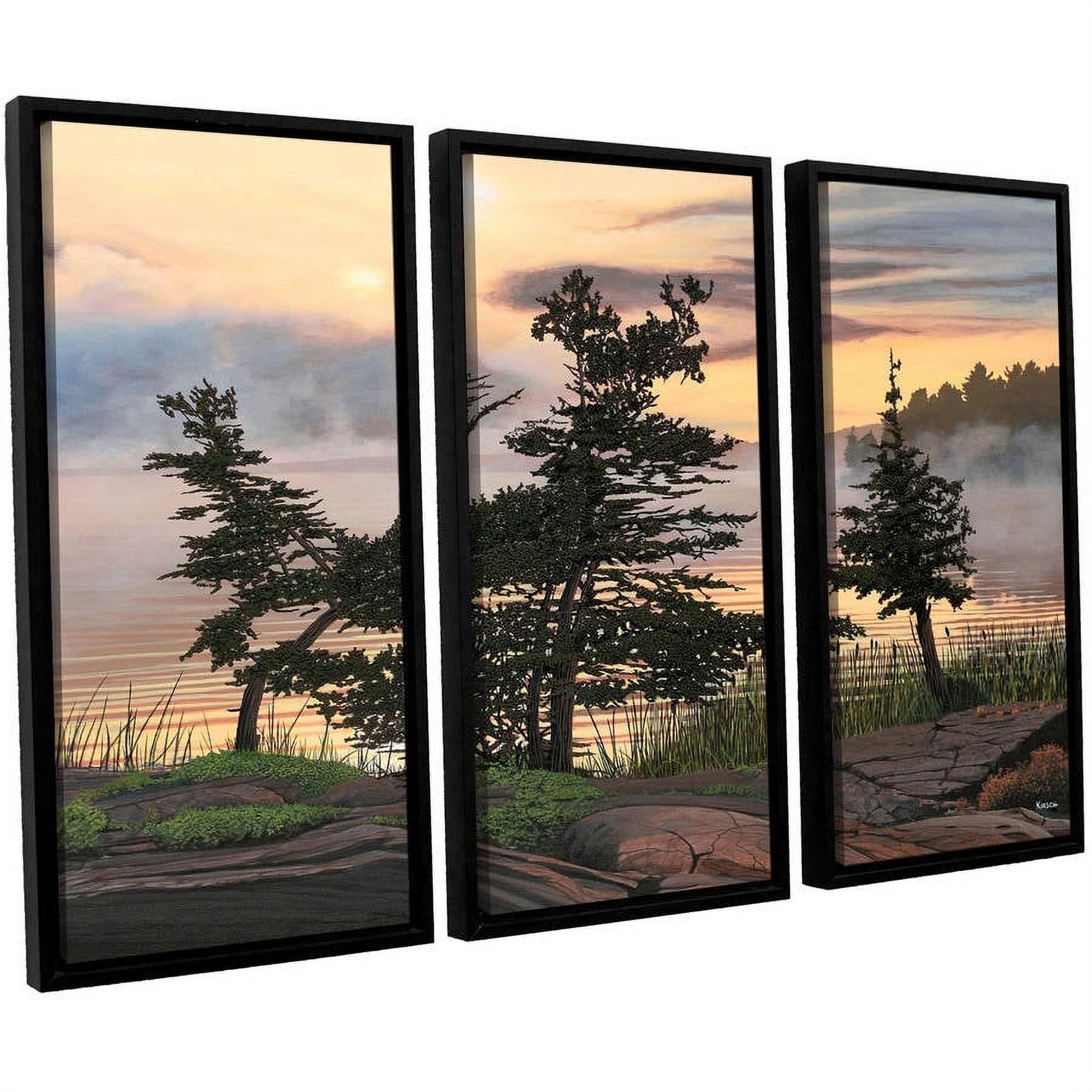 Auburn Evening 3-Piece Vertical Framed Canvas Set