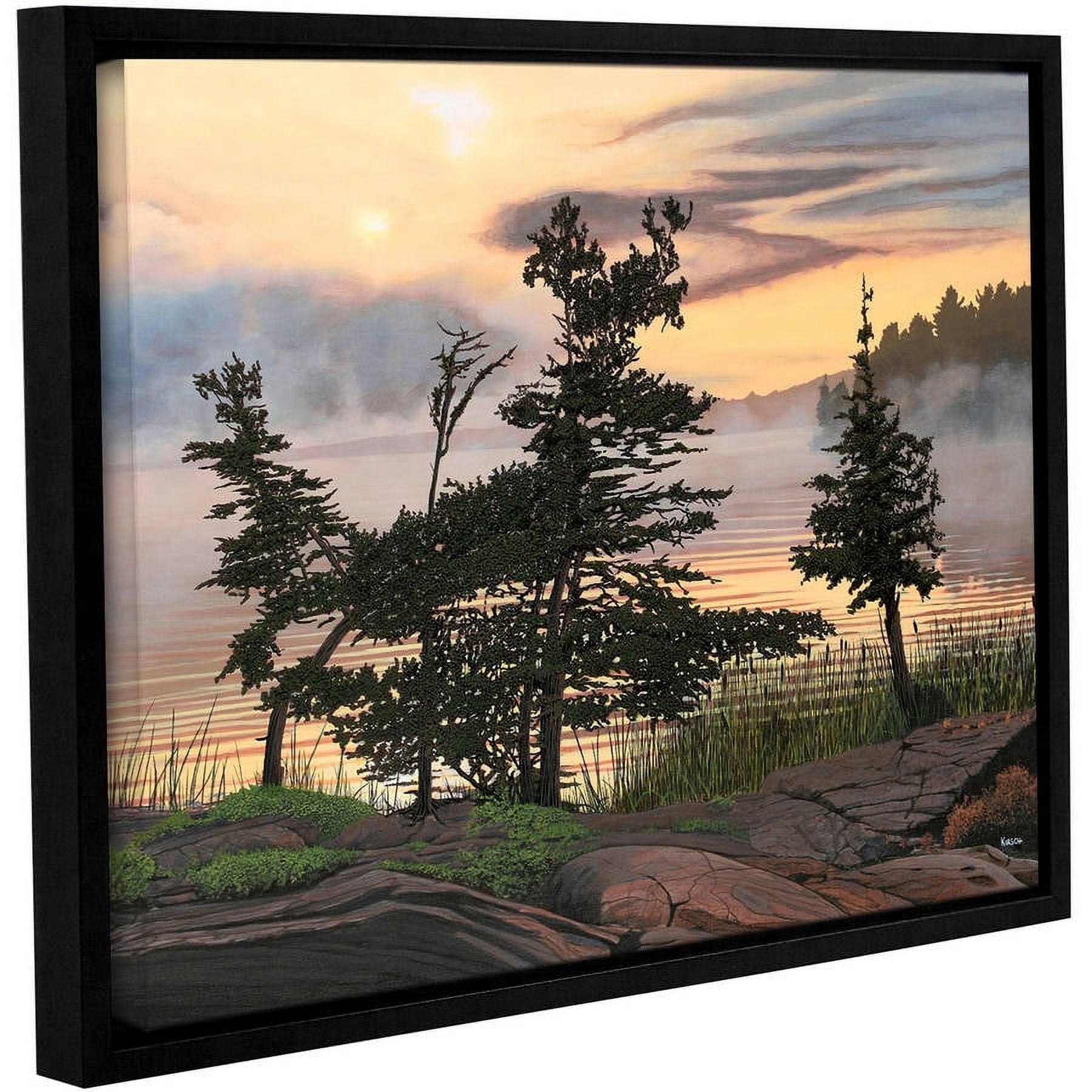 ArtWall Ken Kirsh "Auburn Evening" Gallery-Wrapped Floater-Framed Canvas