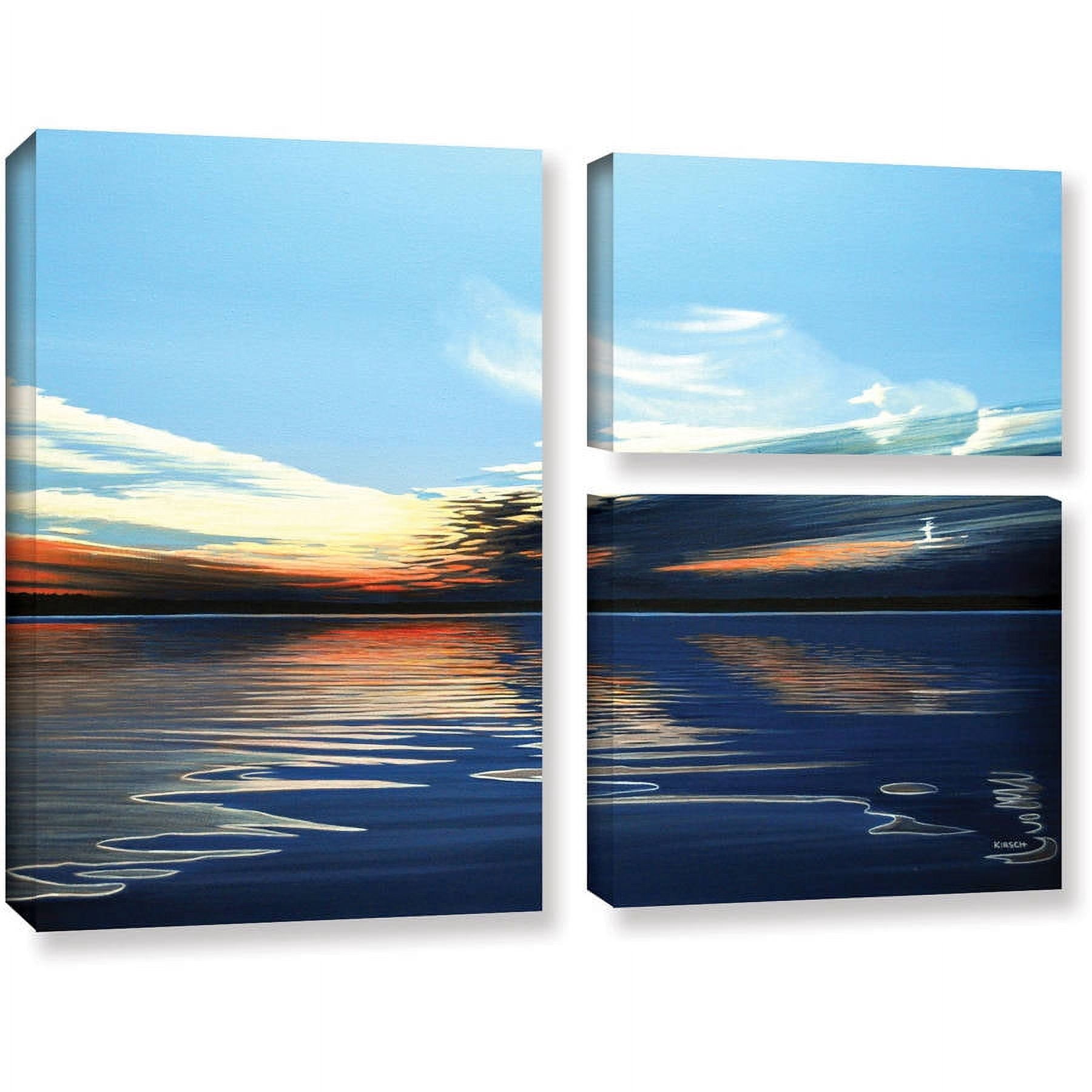 ArtWall Ken Kirsh "Quiet Reflections" 3-Piece Gallery-Wrapped Canvas Flag Set