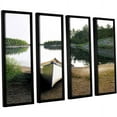 thumbnail image 1 of ArtWall Ken Kirsh "Silent Retreat 1" 4-Piece Floater Framed Canvas Set, 1 of 2