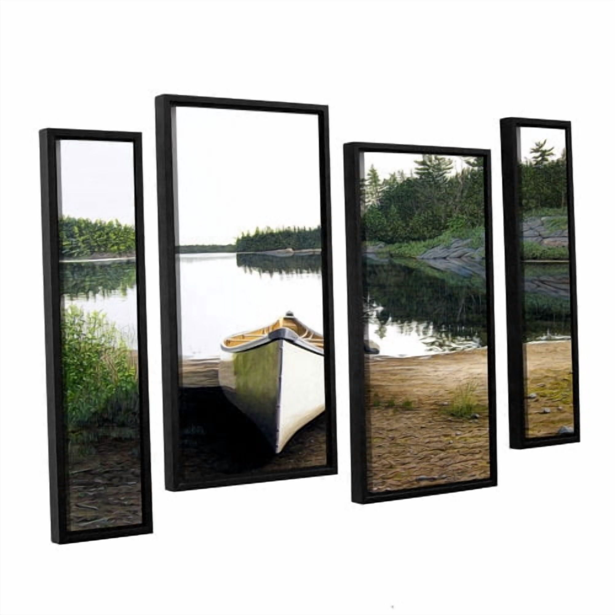 ArtWall Silent Retreat 1 by Ken Kirsh 4 Piece Framed Photographic Print Set