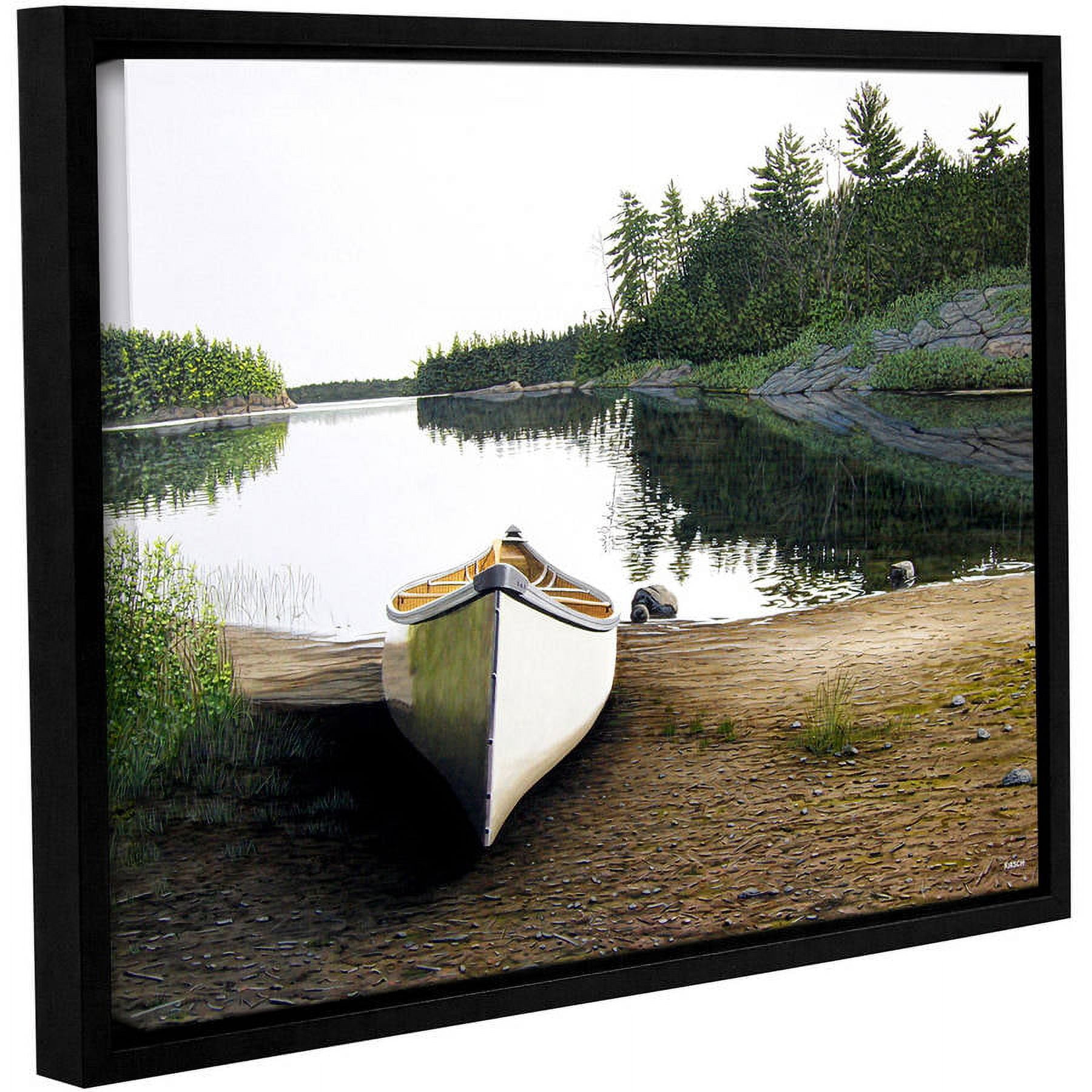 ArtWall Ken Kirsh "Silent Retreat 1" Gallery-Wrapped Floater-Framed Canvas