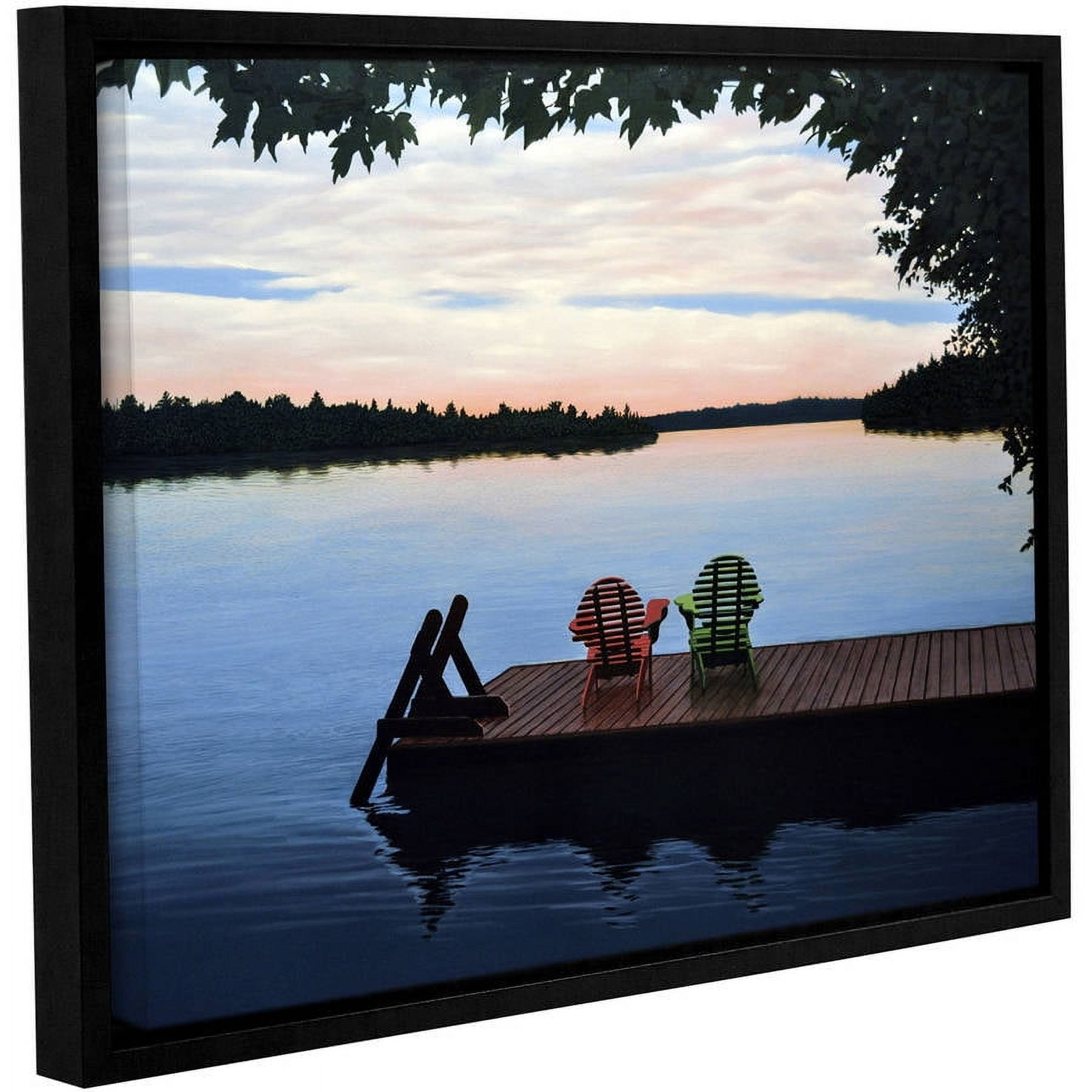 ArtWall Ken Kirsh "Tranquility" Gallery-Wrapped Floater-Framed Canvas