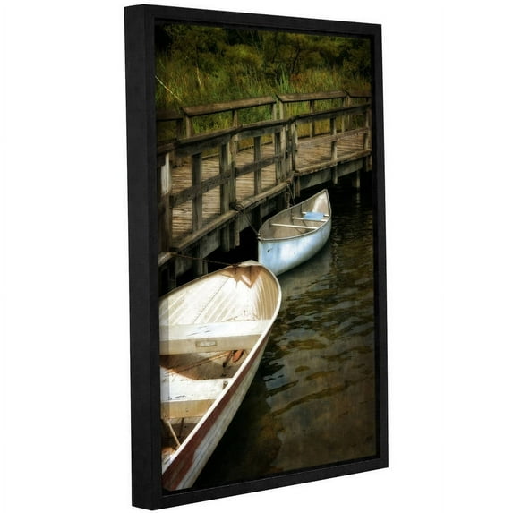 ArtWall Kevin Calkins "After the Catch" Gallery-Wrapped Floater-Framed Canvas
