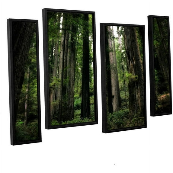 ArtWall Kevin Calkins "Among the Giants" 4-Piece Floater Framed Canvas Staggered Set