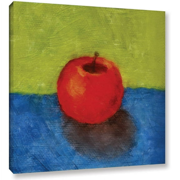 ArtWall Kevin Calkins "Apple with Green and Blue" Gallery-Wrapped Canvas