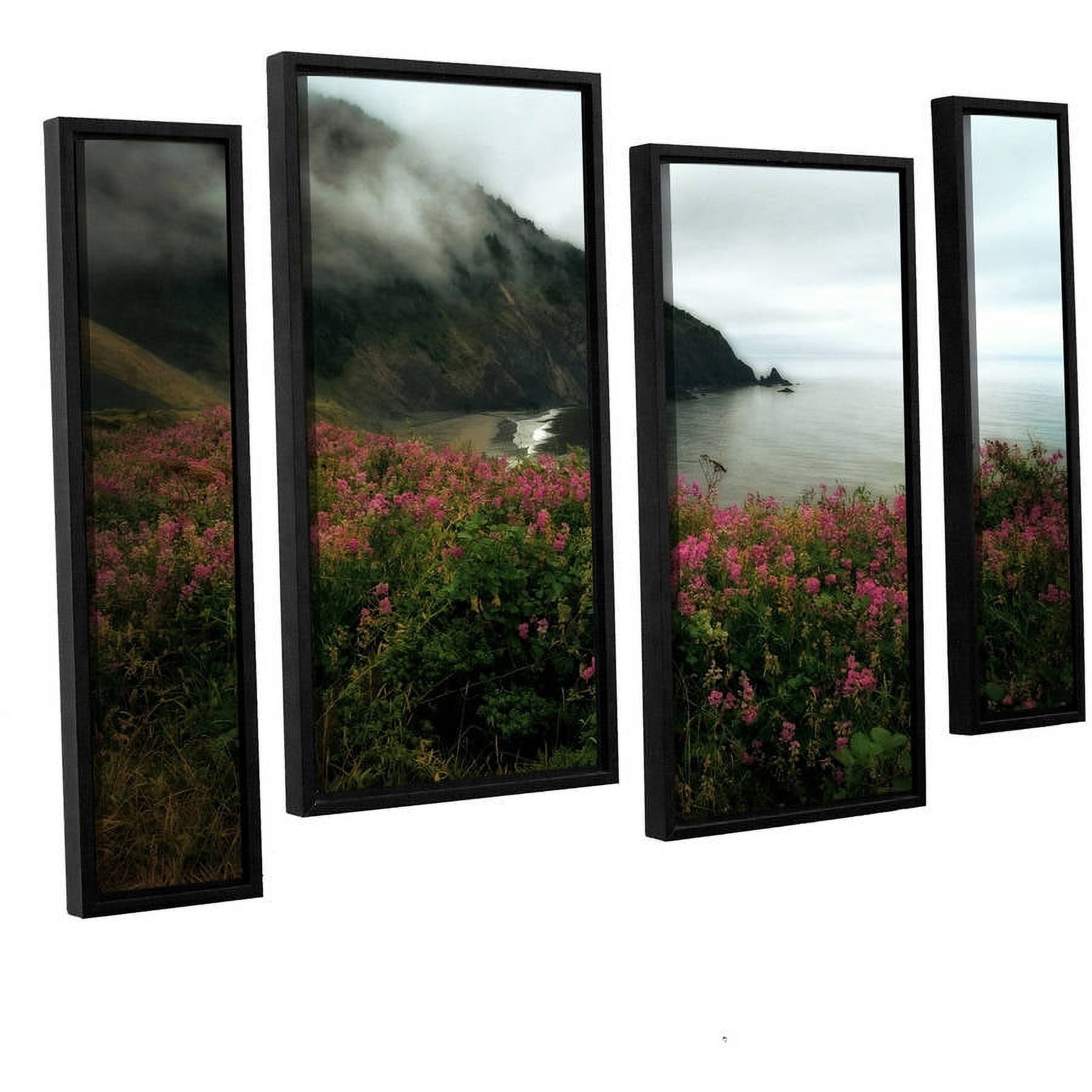 ArtWall Kevin Calkins "August in Oregon" 4-Piece Floater Framed Canvas Staggered Set