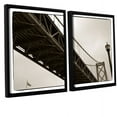thumbnail image 1 of ArtWall Kevin Calkins "Bay Bridge and Lightpole" 2-Piece Floater Framed Canvas Set, 1 of 2