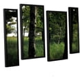 thumbnail image 1 of ArtWall Kevin Calkins "Birch and Pines" 4-Piece Floater Framed Canvas Staggered Set, 1 of 2