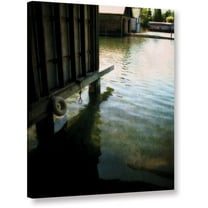 ArtWall Kevin Calkins "Boathouse Reflections" Gallery-Wrapped Canvas