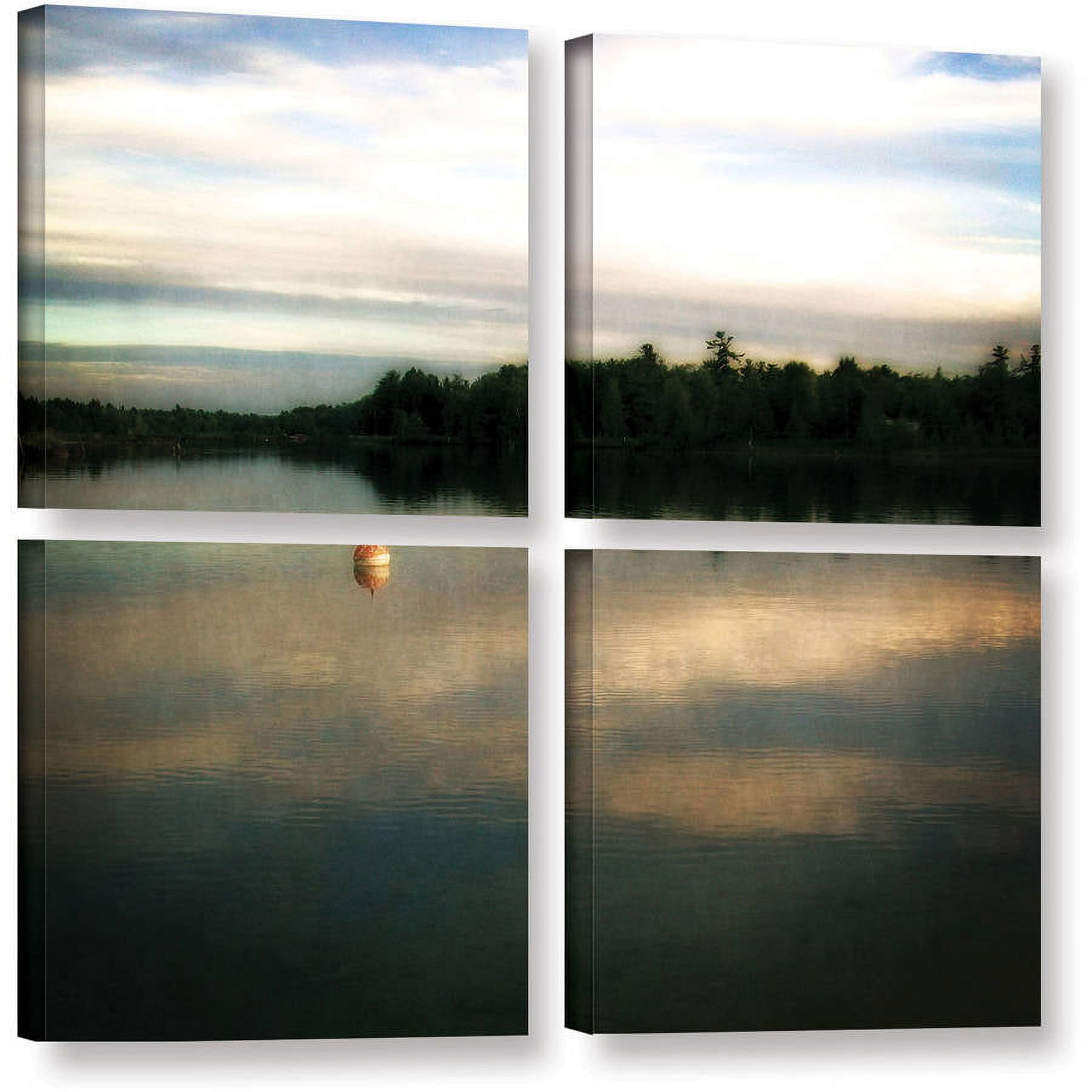 ArtWall Kevin Calkins "Buoy on the Bayou" 4-Piece Gallery-Wrapped Canvas Square Set