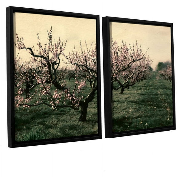 ArtWall Kevin Calkins "Cheery Cherries" 2-Piece Floater Framed Canvas Set