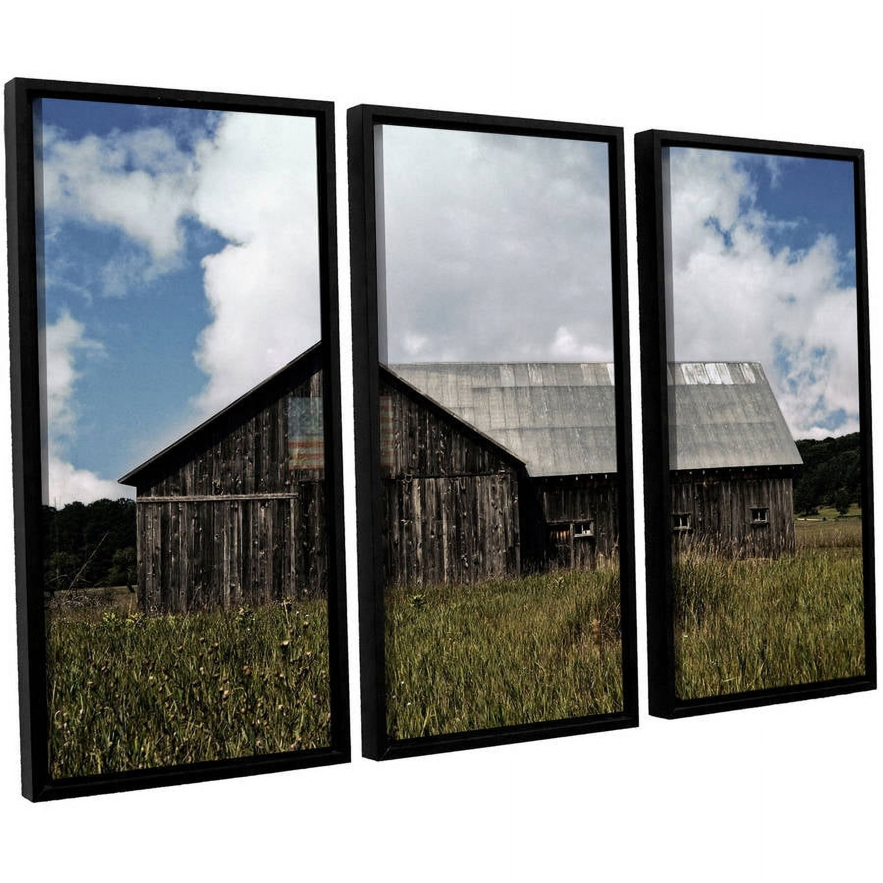 ArtWall Kevin Calkins "Country" 3-Piece Floater Framed Canvas Set