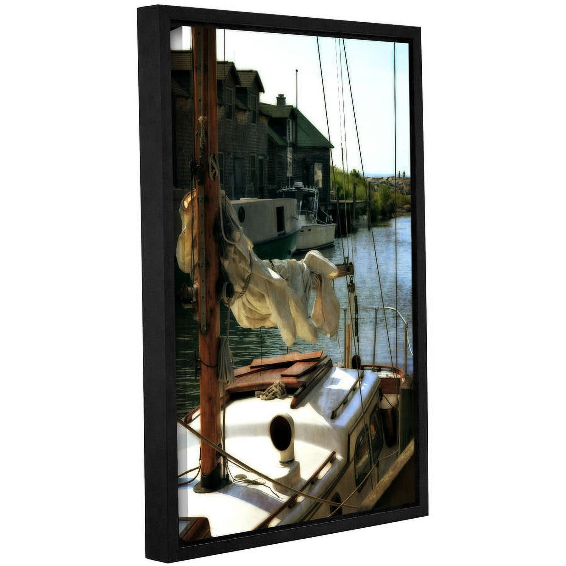 ArtWall Kevin Calkins "Docked" Gallery-Wrapped Floater-Framed Canvas