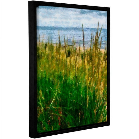 ArtWall Kevin Calkins "Dune Grass in the Sunshine" Gallery-Wrapped Floater-Framed Canvas