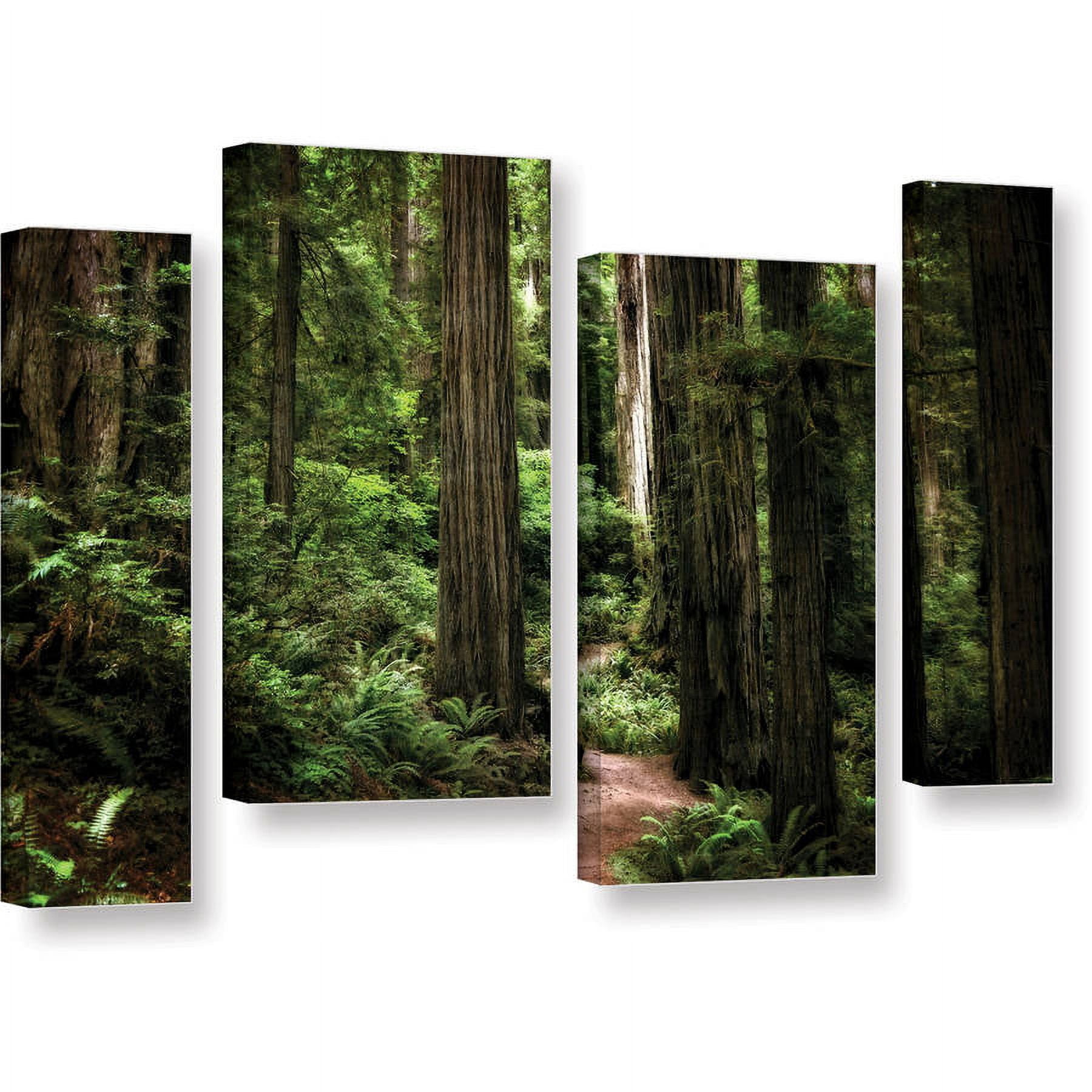 ArtWall Kevin Calkins "Enchanted Path" 4-Piece Gallery-Wrapped Canvas Staggered Set