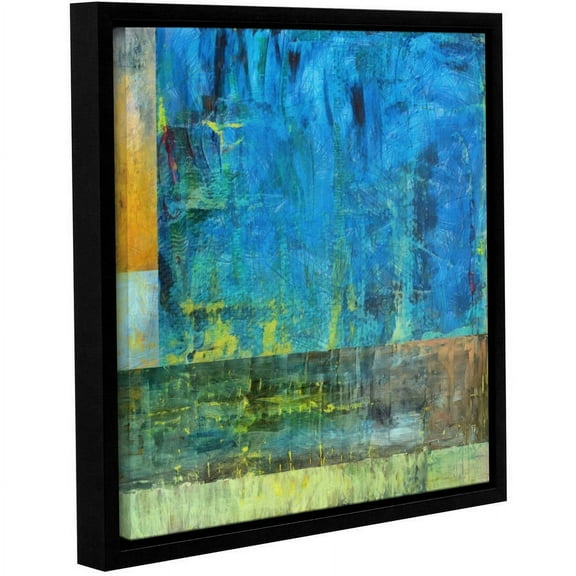ArtWall Kevin Calkins "Essence of Blue" Gallery-Wrapped Floater-Framed Canvas