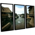 thumbnail image 1 of ArtWall Kevin Calkins "Fishtown" 3-Piece Floater Framed Canvas Set, 1 of 1