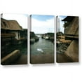 thumbnail image 1 of ArtWall Kevin Calkins "Fishtown" 3-Piece Gallery-Wrapped Canvas Set, 1 of 2