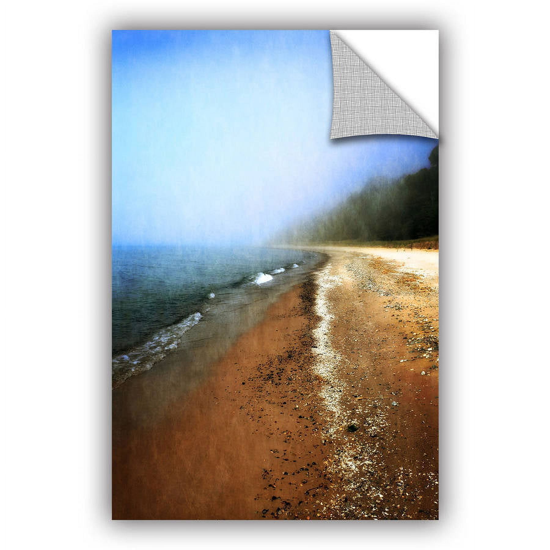 ArtWall Kevin Calkins "Foggy Day at the Beach" ArtAppealz Removable Wall Art