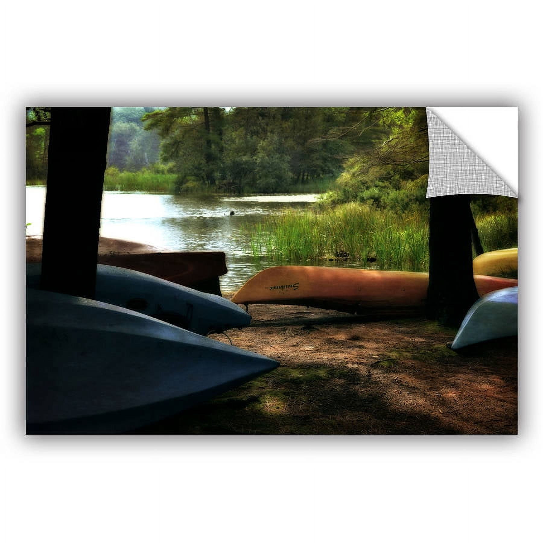 ArtWall Kevin Calkins "Kayaks at Rest" ArtAppealz Removable Wall Art
