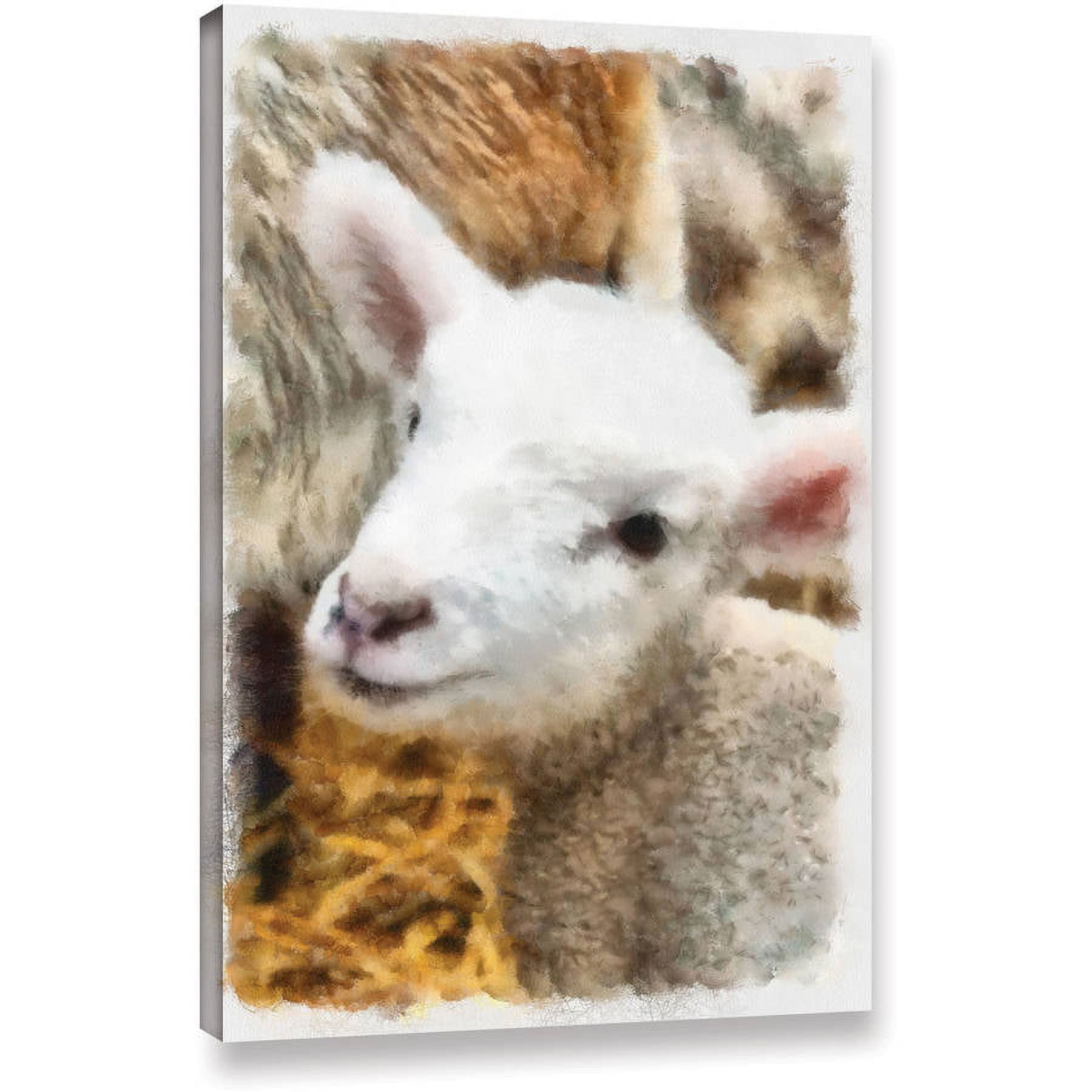 ArtWall Kevin Calkins "Lamb in Spring" Gallery-Wrapped Canvas
