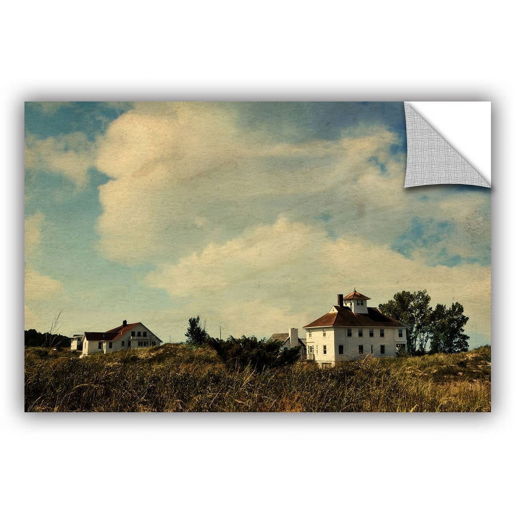 ArtWall Kevin Calkins "Lifesaving Station with Big Sky" ArtAppealz Removable Wall Art