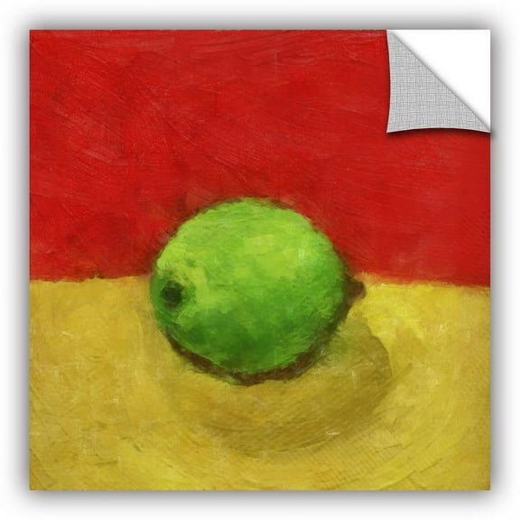 ArtWall Kevin Calkins "Lime with Red and Gold" ArtAppealz Removable Wall Art