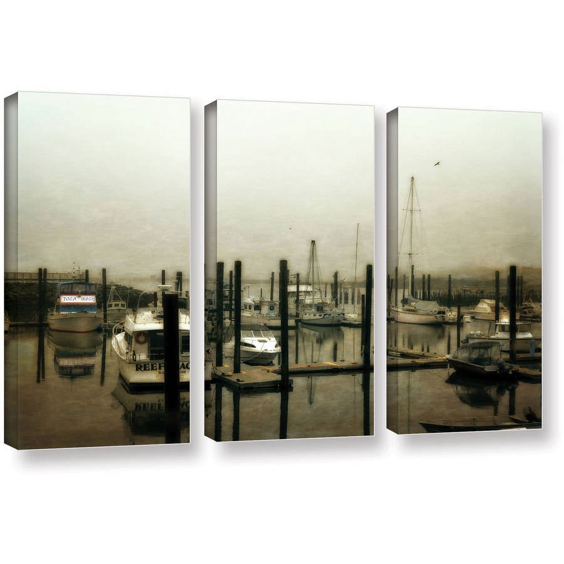 ArtWall Kevin Calkins "Low Tide" 3-Piece Gallery-Wrapped Canvas Set