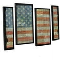 thumbnail image 1 of ArtWall Kevin Calkins "Old Glory" 4-Piece Floater Framed Canvas Staggered Set, 1 of 2