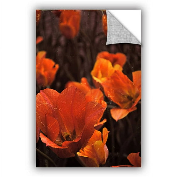 ArtWall Kevin Calkins "Orange Tulip Splendor" ArtAppealz Removable Wall Art