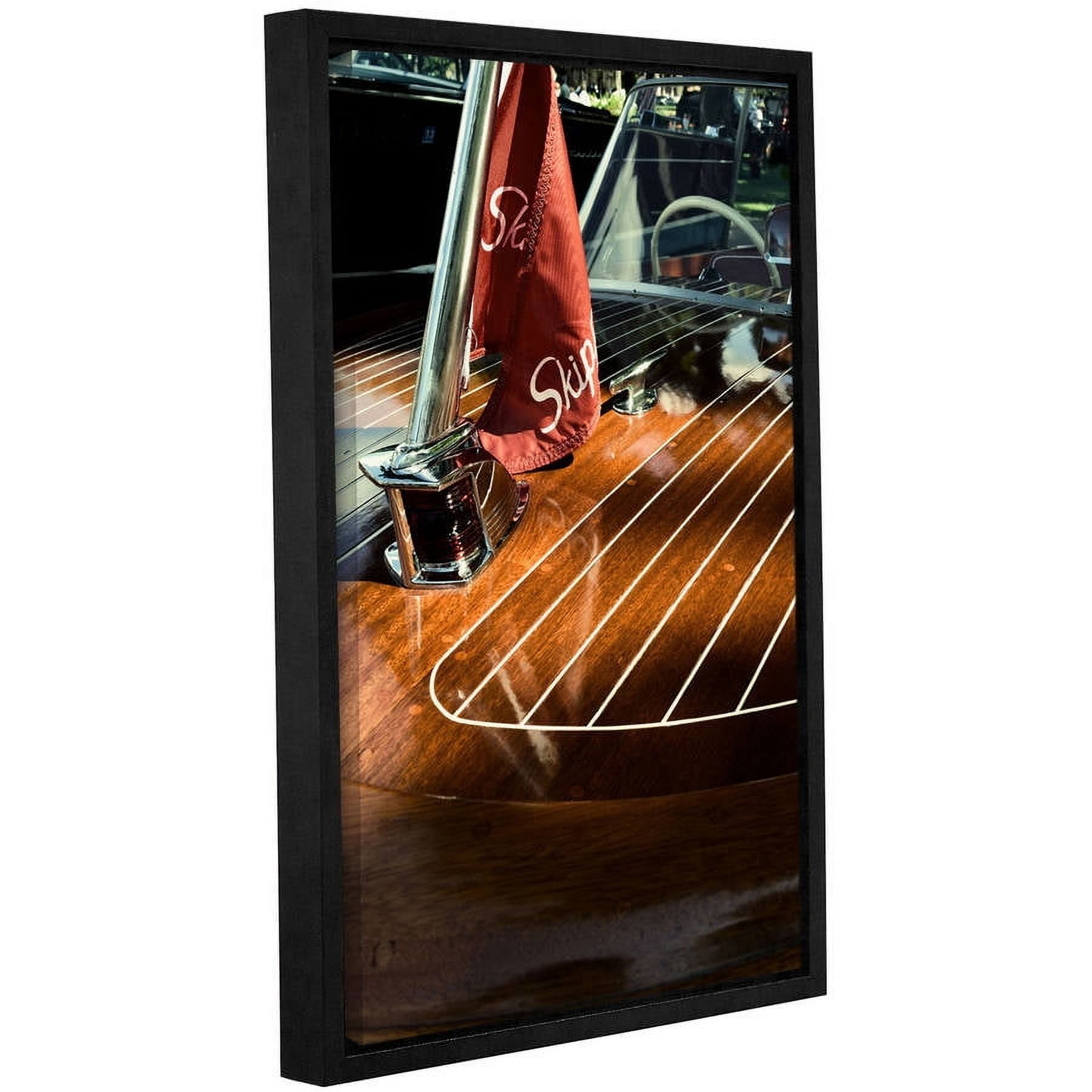 ArtWall Kevin Calkins "Pinstripes" Gallery-Wrapped Floater-Framed Canvas