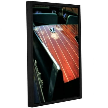 ArtWall Kevin Calkins "Pinstripes and Tailfins" Gallery-Wrapped Floater-Framed Canvas