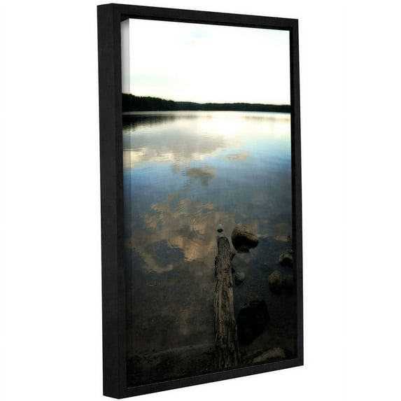 ArtWall Kevin Calkins "Reflections on the Lake" Gallery-Wrapped Floater-Framed Canvas