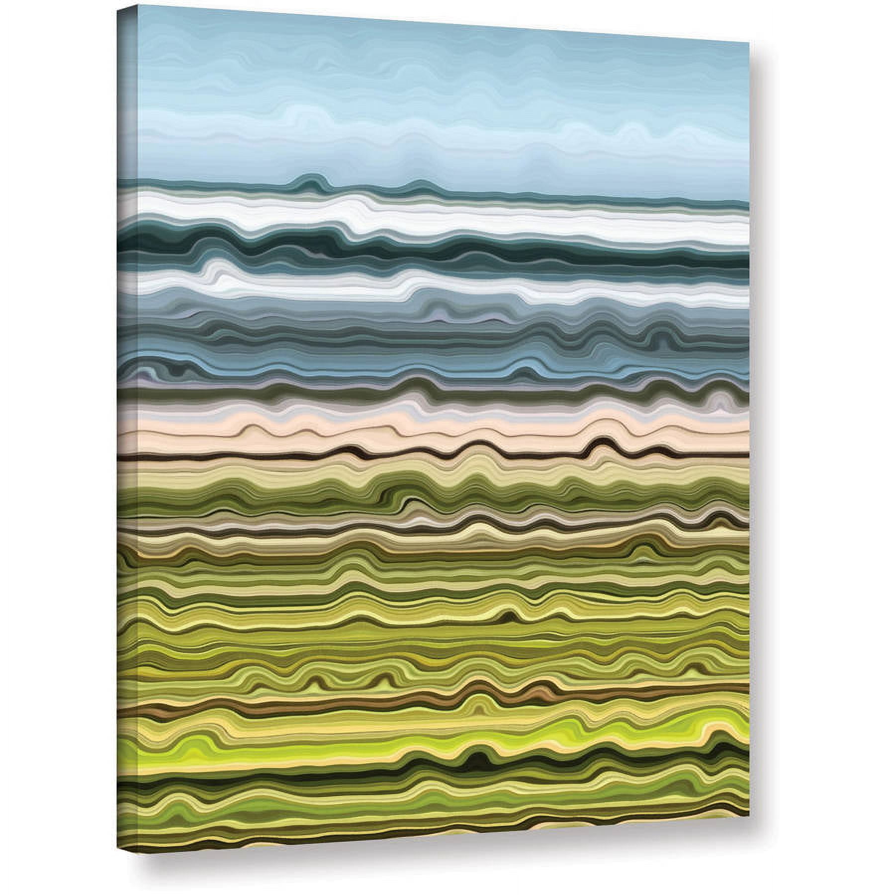 ArtWall Kevin Calkins "Shoreline Abstract" Gallery-Wrapped Canvas