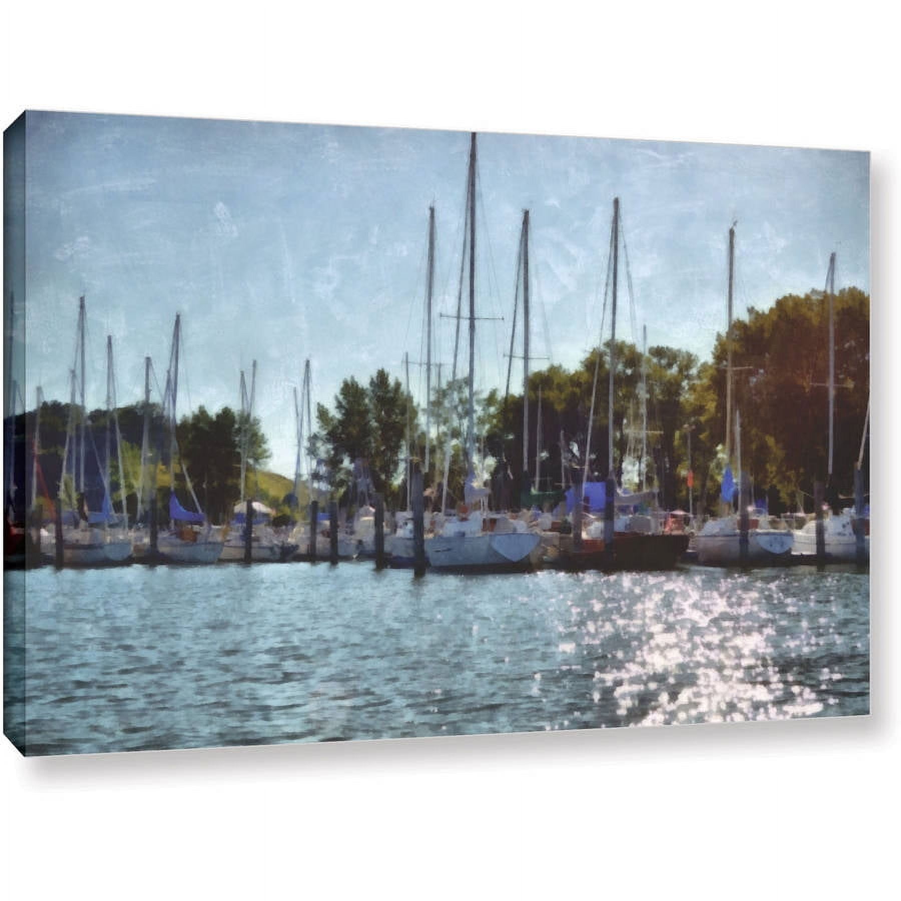 ArtWall Kevin Calkins "Summer Masts" Gallery-Wrapped Canvas
