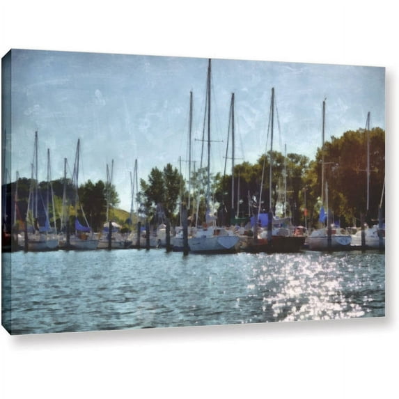 ArtWall Kevin Calkins "Summer Masts" Gallery-Wrapped Canvas