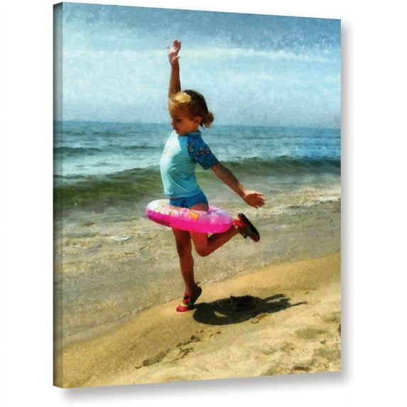 ArtWall Kevin Calkins "Summertime Girl" Gallery-Wrapped Canvas
