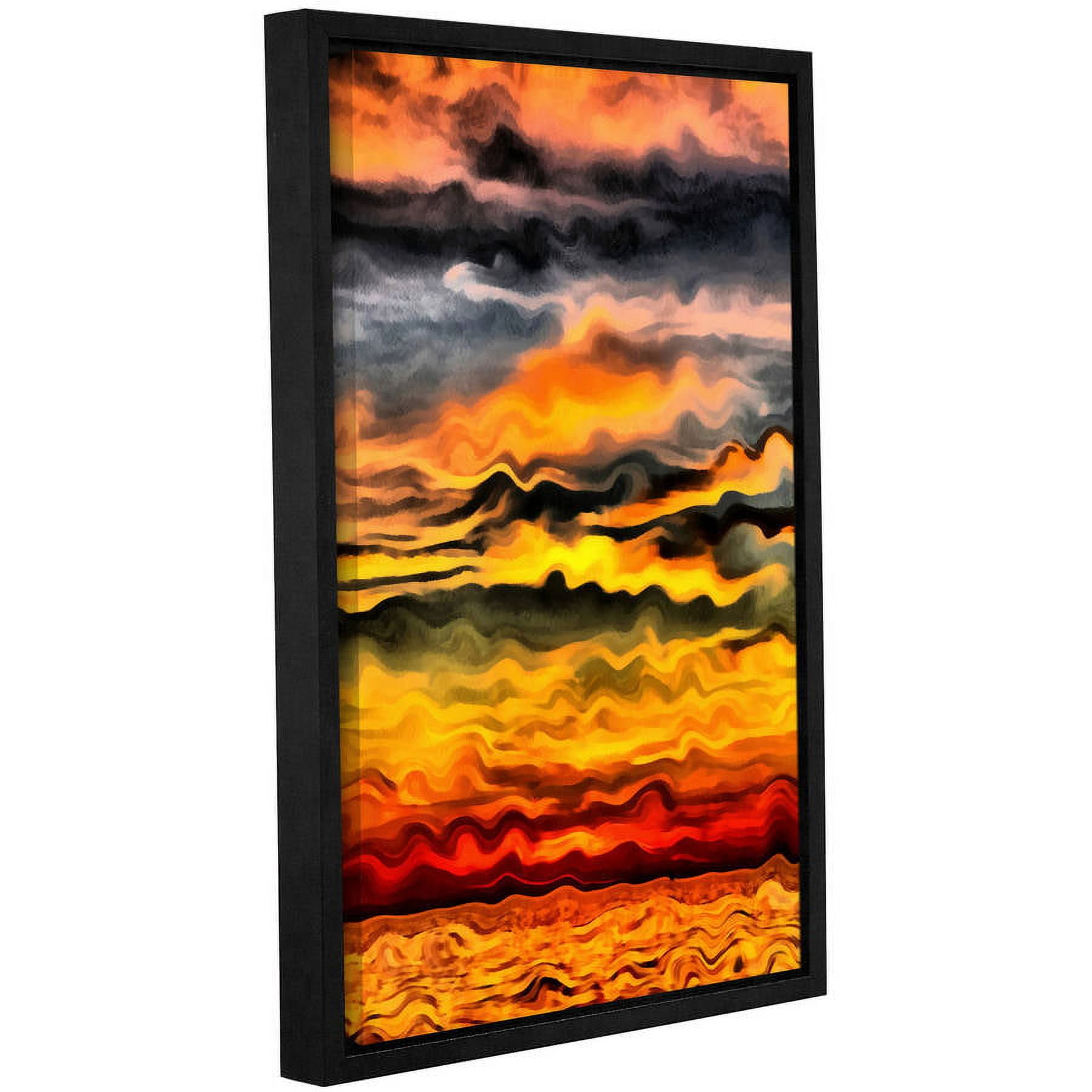 ArtWall Kevin Calkins "Surreal Sunset" Gallery-Wrapped Floater-Framed Canvas