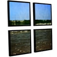 thumbnail image 1 of ArtWall Kevin Calkins "Waves Crash" 4-Piece Floater Framed Canvas Square Set, 1 of 2