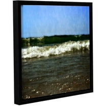 ArtWall Kevin Calkins "Waves Crash" Gallery-Wrapped Floater-Framed Canvas