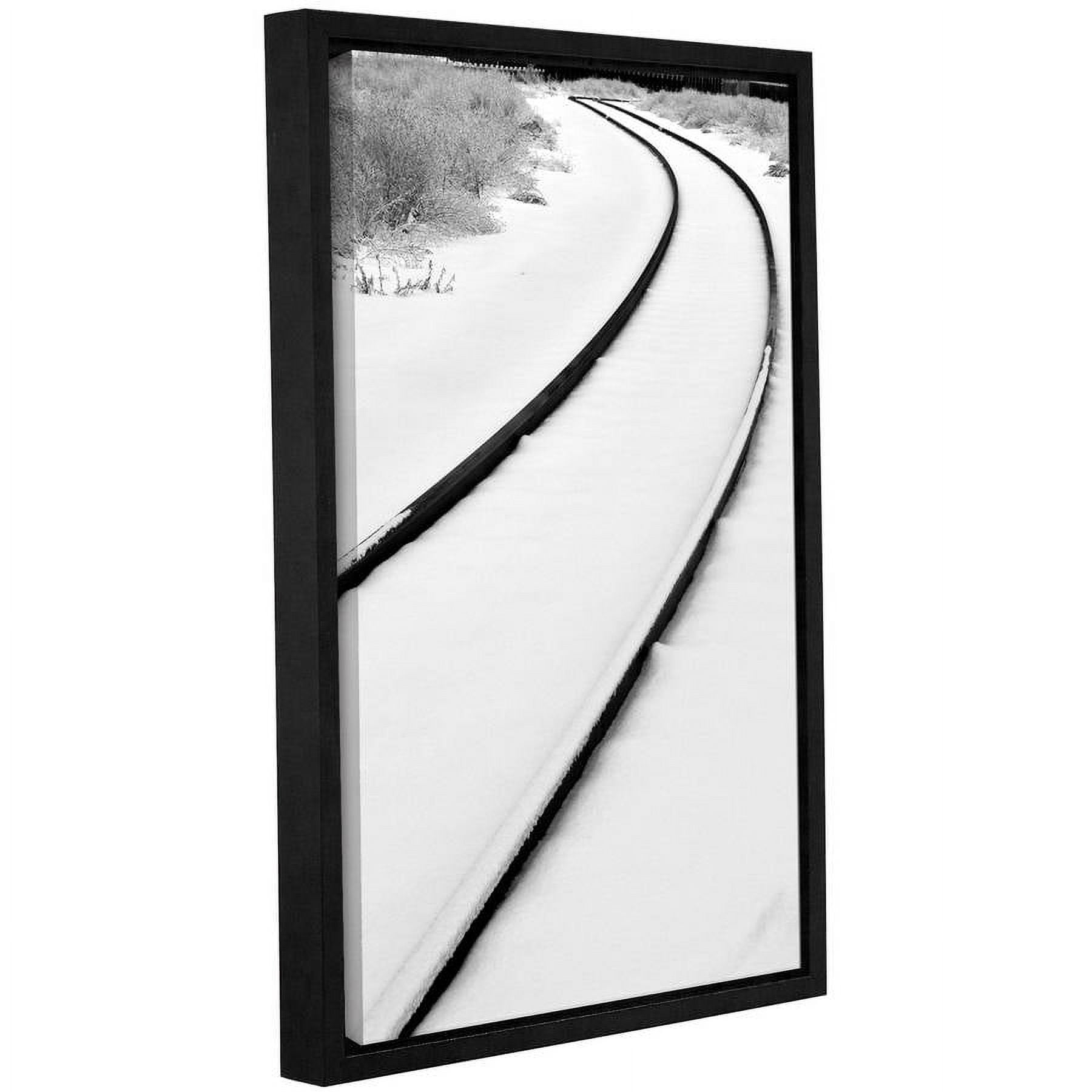 ArtWall Kevin Calkins "Winter Tracks" Gallery-Wrapped Floater-Framed Canvas