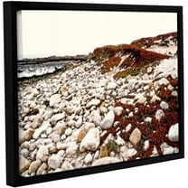 ArtWall Linda Parker "A Pebble Beach" Gallery-wrapped Floater-framed Canvas