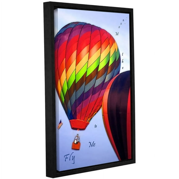 ArtWall Linda Parker "Fly Me To The Moon" Gallery-wrapped Floater-framed Canvas